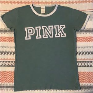 VS PINK green t-shirt